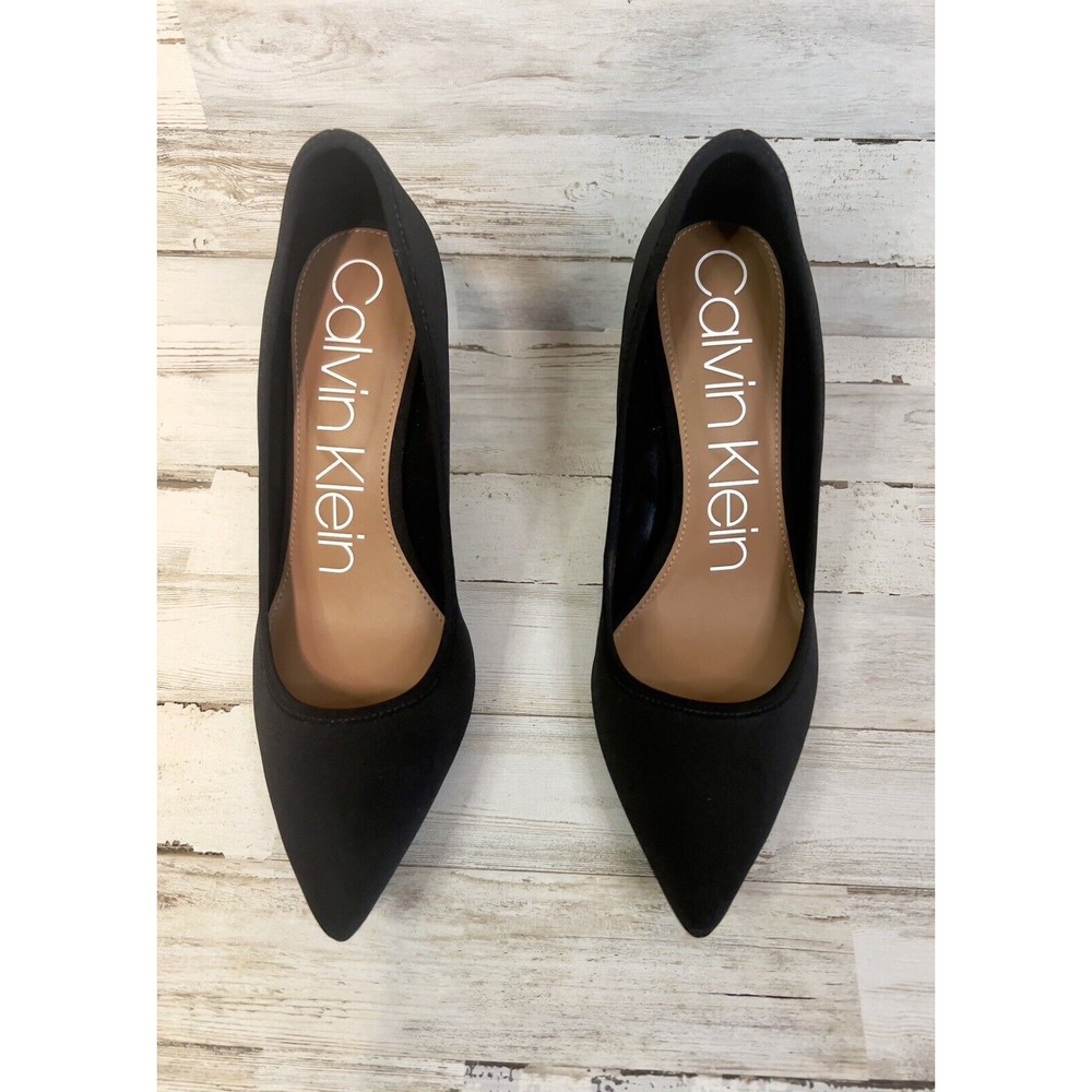 Calvin Klein Black Pointed Toe Heels